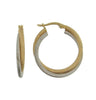 Two Tone Hoop Earring Laser Cut