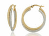 Two Tone Hoop Earring Laser Cut