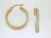 Two Tone Hoop Earring Laser Cut