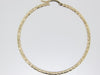 Yellow Gold Diamond Cut Hoop Earring