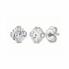 White Gold Cubic Zirconia Stud Earring