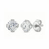 White Gold Cubic Zirconia Stud Earring