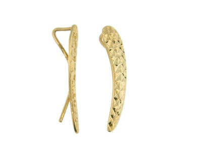 Yellow Gold Crawler Earrings