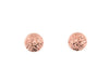 Rose Gold Stud, Ball Earring 10mm, D/C