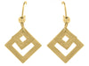 Yellow Gold Shepherd Hook Drop Earring