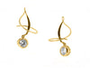 Yellow Gold Cubic Zirconia Drop Earring