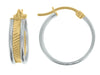Two Tone Hoop Earring