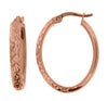 Rose Gold Hoop Earring