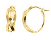 Yellow Gold Hoop Earring