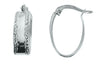 White Gold Hoop Earrings
