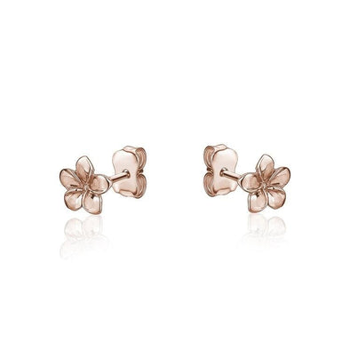 Rose Gold Flower Stud Earrings.