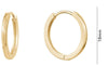Yellow Gold Huggie Earrings.