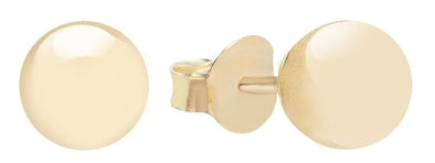 Yellow Gold 6MM Ball Earrings.