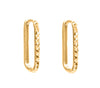 Yellow Gold D/C Huggie Earrings.