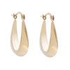 Yellow Gold Hoop Earrings.
