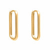 Yellow Gold Huggie Earrings.