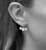 Sterling Silver Pearl Stud Earrings and Jacket