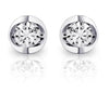 Sterling Silver Lab Grown Diamond Stud Earrings