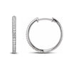Sterling Silver Lab Grown Diamond Hoop Earrings