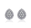 Sterling Silver Lab Grown Diamond Stud Earrings