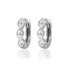 Sterling Silver Lab Grown Diamond Huggie Earrings