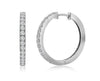 Sterling Silver Lab Grown Diamond Huggie Earrings