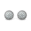 Sterling Silver Lab Grown Diamond Stud Earrings