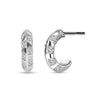 Sterling Silver Lab Grown Diamond Stud Earrings
