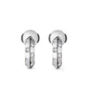 Sterling Silver Lab Grown Diamond Stud Earrings