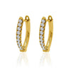 Yellow Gold Vermeil Lab Grown Diamond Lever Back Earrings