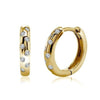 Yellow Gold Vermeil Lab Grown Diamond Huggie Earrings