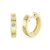 Yellow Gold Vermeil Lab Grown Diamond Huggie Earrings