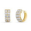 Yellow Gold Vermeil Lab Grown Diamond Huggie Earrings