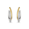 Sterling Silver, Yellow Gold Vermeil Lab Grown Diamond Drop Earrings