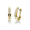 Yellow Gold Vermeil Lab Grown Diamond Lever Back Earrings