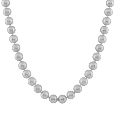 Cultured Freshwater 7.0 - 7.5mm Pearls.18 Inch Knotted Strand., White Gold Clasp.