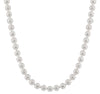 Cultured Akoya6.0 - 6.5mm Pearls.18 Inch Knotted Strand., Yellow Gold Clasp.