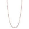 Cultured Freshwater Pearl Necklace.8.0 - 8.5mm Pearls.18 Inch Knotted Strand. Yellow Gold Pearl Clasp