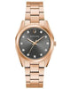 Bulova Ladies Rose Gold Tone, Stainless Steel Bracelet Diamond Dial Quartz Watch