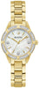 Bulova Ladies Gold Tone, Stainless Steel Bracelet Diamond Dial, Sapphire Crystal, Mother of Pearl Dial Quartz Watch -
