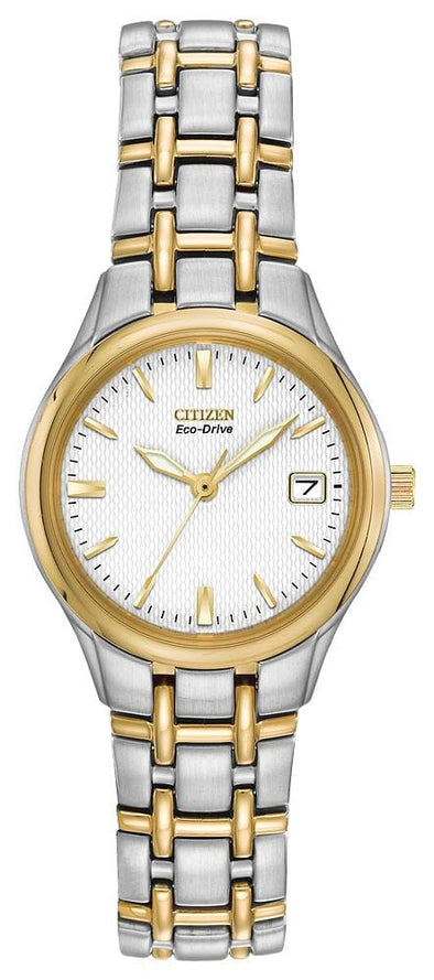 Citizen Ladies Two Tone, Stainless Steel Bracelet 30m 3ATM Water Resistant Eco-Drive Watch -