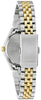 Caravelle Ladies Two Tone, Stainless Steel Bracelet Date Only, 30m 3ATM Water Resistant Quartz Watch -