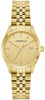 Caravelle Ladies Gold Tone, Stainless Steel Bracelet Date Only, 30m 3ATM Water Resistant Quartz Watch -