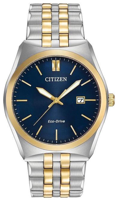 Citizen Gents Stainless Steel Bracelet Date Only, 100m 10ATM Water Resistant Eco-Drive Watch -