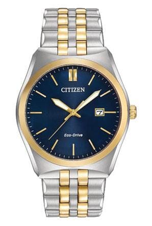 Citizen Gents Stainless Steel Bracelet Date Only, 100m 10ATM Water Resistant Eco-Drive Watch -