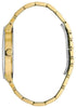 Bulova Gents Gold Tone, Stainless Steel Bracelet Diamond Dial, Date Only, 30m 3ATM Water Resistant Quartz Watch -