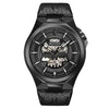 Bulova Gents Black, Leather Strap Sapphire Crystal, 100m 10ATM Water Resistant Automatic, Mechanical, Self Wind Watch -