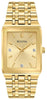 Bulova Gents Gold Tone, Stainless Steel Bracelet Diamond Dial, 30m 3ATM Water Resistant Quartz Watch -
