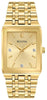 Bulova Gents Gold Tone, Stainless Steel Bracelet Diamond Dial, 30m 3ATM Water Resistant Quartz Watch -