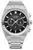 Citizen Gents Silver Tone, Stainless Steel Bracelet Date Only, Sapphire Crystal, 50m 5ATM Water Resistant Eco-Drive Watch -